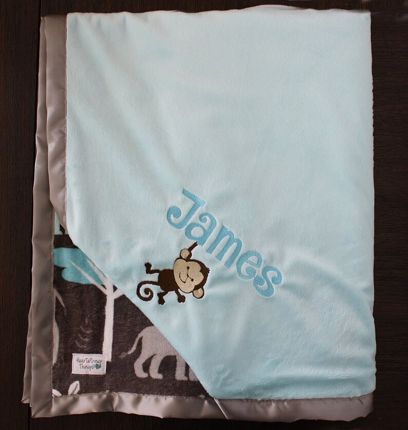 Customizable Minky Blanket Baby Boy Blanket Wild Things Etsy