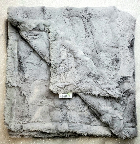 Minky Blanket Silver Throw Grey Minky Blanket Soft Luxurious