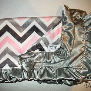 Satijn Ruffle Binding Aan Monster Deken Toevoegen Etsy