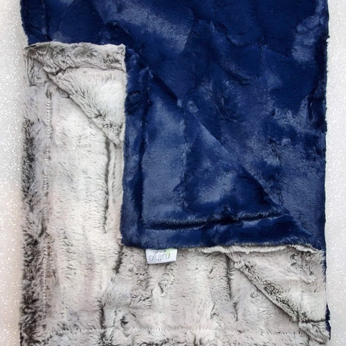 Minky Blanket Faux Fur Throw Pink Ruffle Baby Girl Blanket Etsy