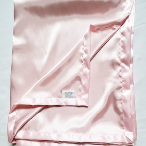 Satin Blanket Rosewater Satin Silky Blanket Pink Satin Lovie