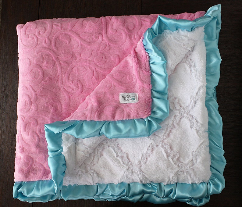 Baby blanket soft blanket Baby girl hot pink blanket pink ...