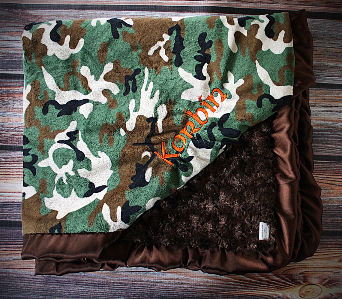 Custom Minky Blanket Satin and Minky Large Minky Blanket Etsy