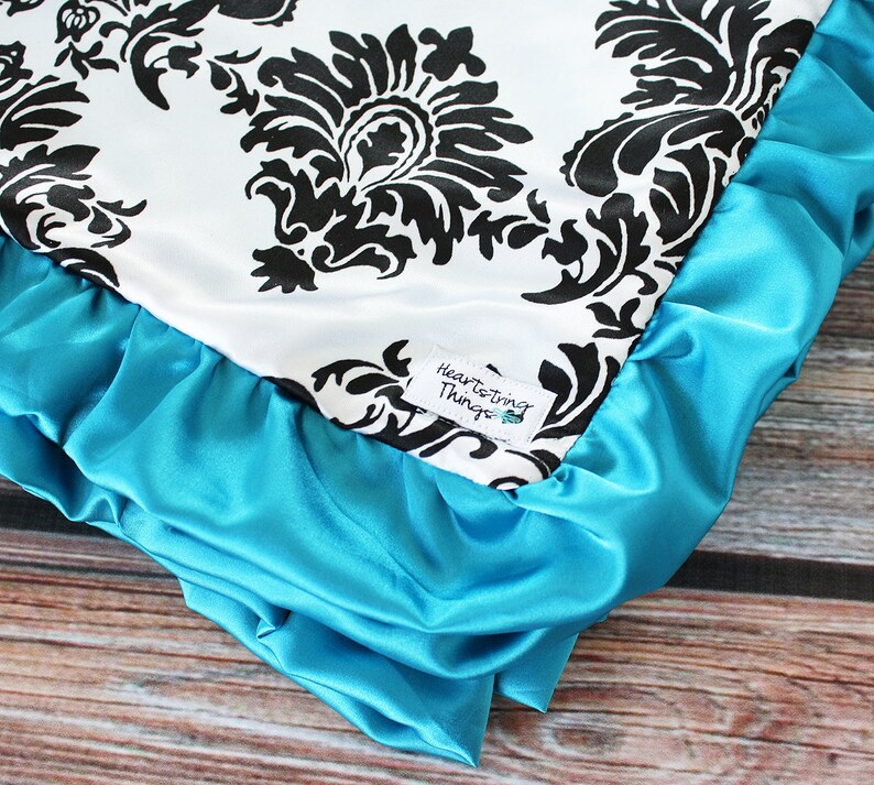 Add Satin Ruffle Binding to Toddler Blanket Etsy
