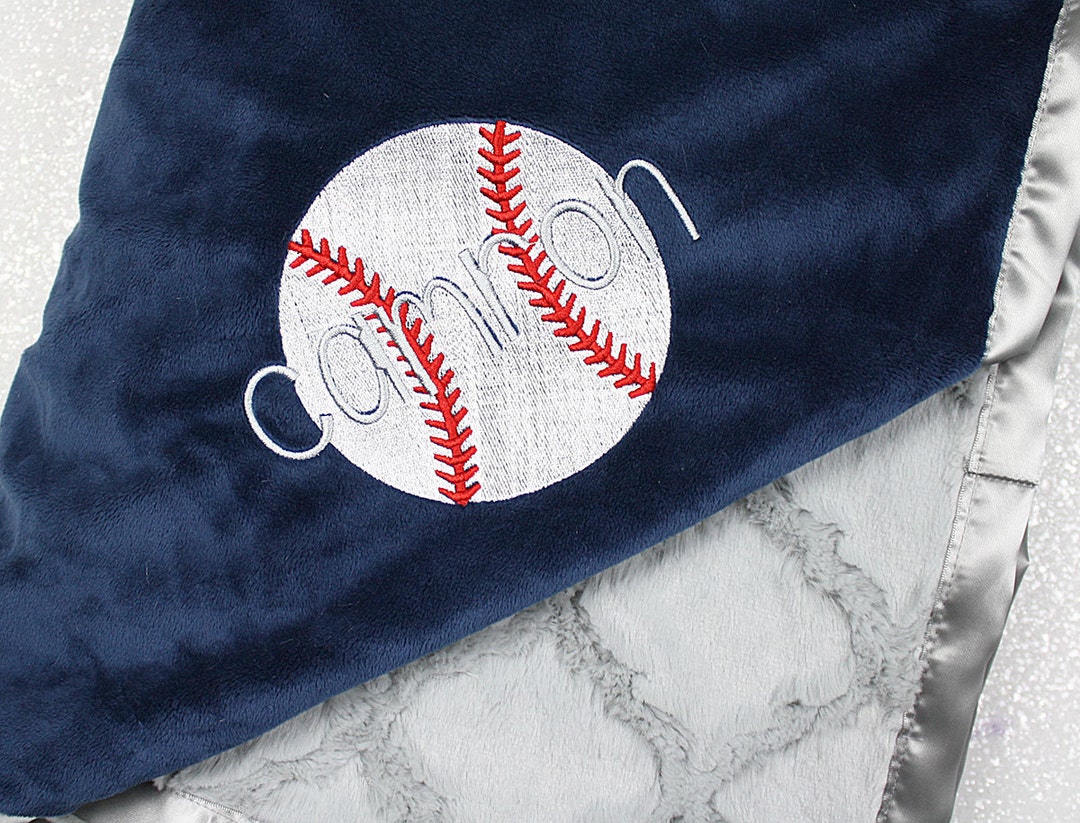 Baseball Blanket, Personalized Baseball, Sports Blanket, Boy Blanket
