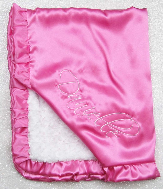 Baby Girl Blanket Embroidered Blanket Personalized Blanket Etsy