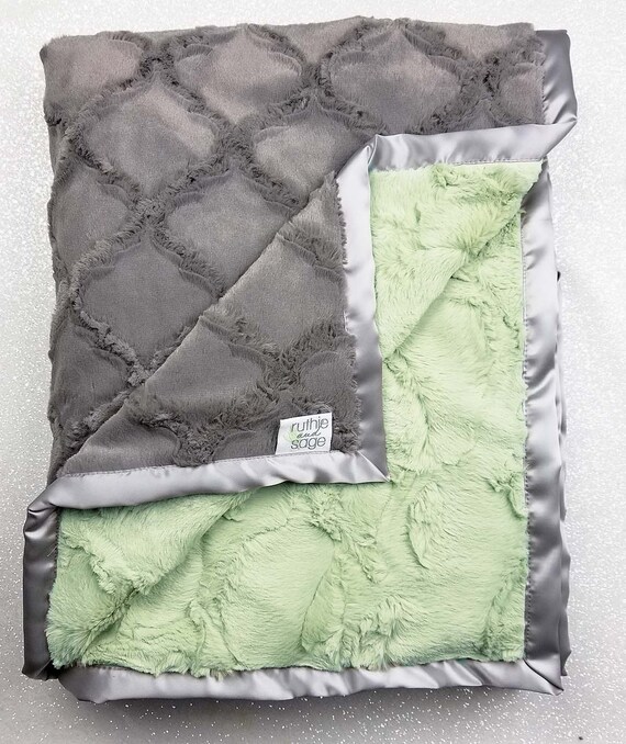 Couverture Minky Couverture Bebe Vert Sauge Bebe Fille Etsy Canada Couverture Minky Couverture Bebe Vert Sauge Bebe Fille Etsy Canada