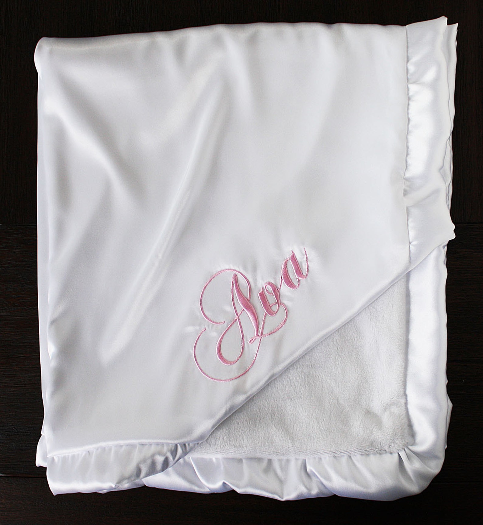 Customizable Minky Blanket Blessing Blanket Baptism Blanket Etsy