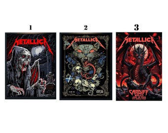 Metallica M72 Tour 25th June 2026 Hampden Park Glasgow Poster