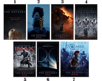 Póster de la película La Odisea (2026) / Lámina de película de fantasía cinematográfica / Decoración de coleccionista para cinéfilos