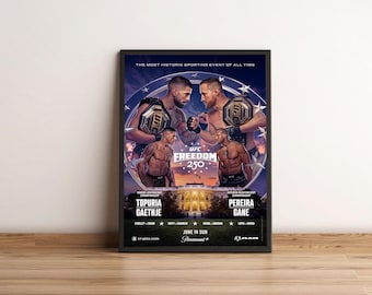 UFC Freedom 250 White House 2026 MMA Fight Poster Wall Art Print