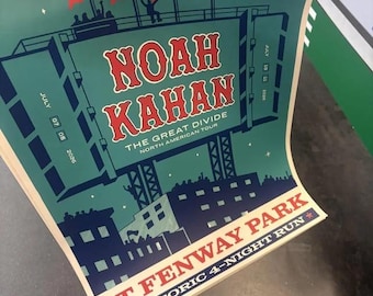 Noah Kahan, 7 y 8 de julio de 2026, Boston, MA, Fenway Park. Cartel.