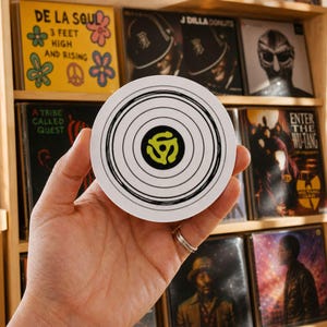 45 RPM Adapter Magnet, Vintage Record Magnet, Vinyl Lover Gift, Retro Music Fridge Magnet, Record Collector Gift, Retro Relics
