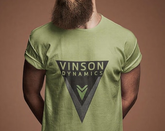 Vinson Dynamics Triangle Logo T-Shirt Titanfall 2 | Military Tech Emblem