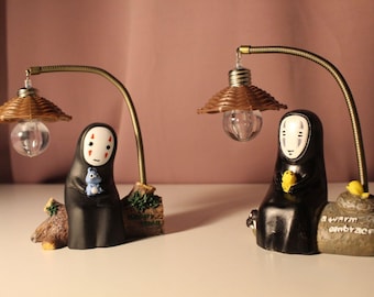 Spirited Away No Face Kaonashi Desk Lamp, Studio Ghibli Anime Night Light