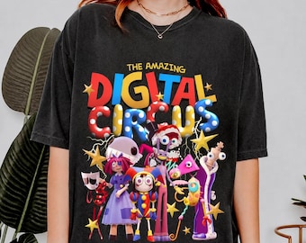 驚異のデジタルサーカスPNG Tシャツ、サーカスファンへのギフト、お母さんへのギフト、デジタルダウンロード