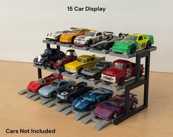 1:64 Diecast Staircase Display Stand | Hot Wheels Compatible, Custom Colors (9-15 Cars)