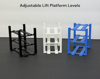 1:64 Scale Car Lift Display – Adjustable 3-Level Diecast Garage