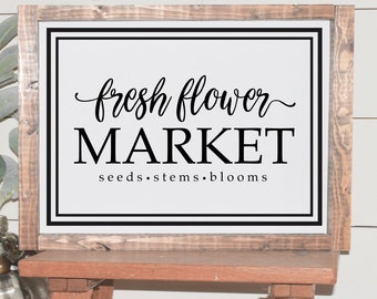 Fresh Flower Market Seeds Stems Blooms