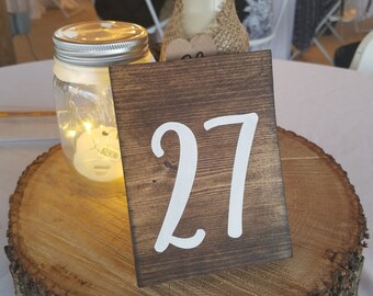 Wedding Table Numbers-Reserved Sign-Bride and Groom-Reception Decor