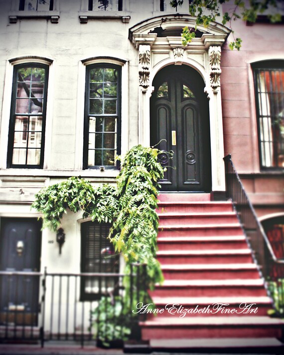 Fashion Art Holly Golightly Brownstone Green Door Romantic New York Fashion Audrey Hepburn Nyc Dorm Art Movie Theme