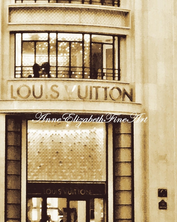 Paris Photography Louis Vuitton Art Boutique fashion Print 