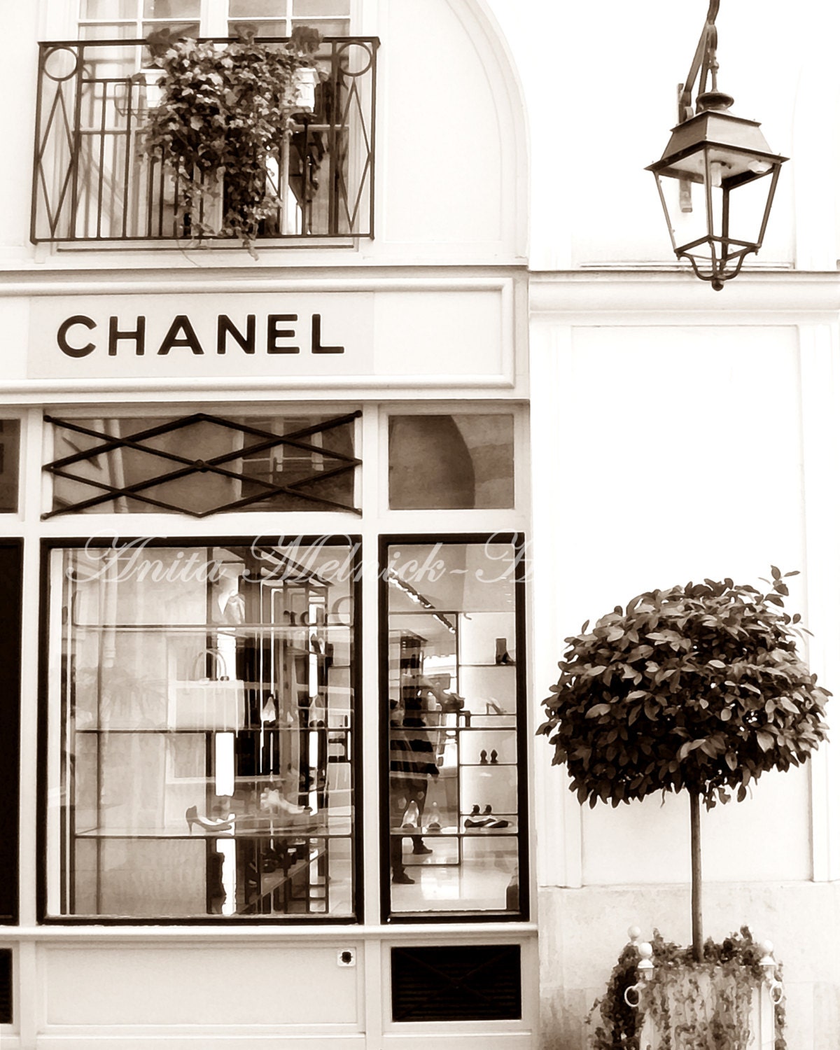 Paris Digital Print: Chanel Storefront Paris Premium Fine 