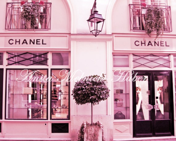 Buy Chanel Print Paris in Pink Paris Wall Art Fashion Online in