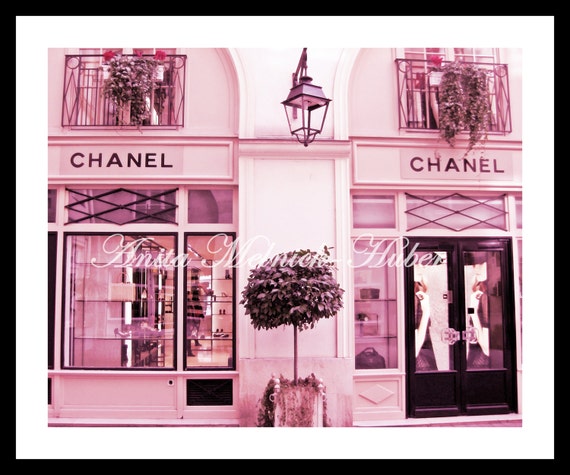 Buy Chanel Print Paris in Pink Paris Wall Art Fashion Online in