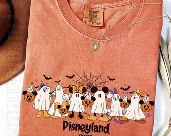 Comfort Colors® Mickey and Friends Halloween Shirt, Disney Halloween Shirt, Disneyland Costume Party Tee, Mickey and Minnie Halloween Shirt
