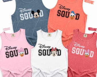Comfort Colors® Disney Cruise Squad Tank Top, Disney Cruise Vacation Shirt, Disney Cruise Trip Unisex Tanks, Disney Summer Vacation Shirts