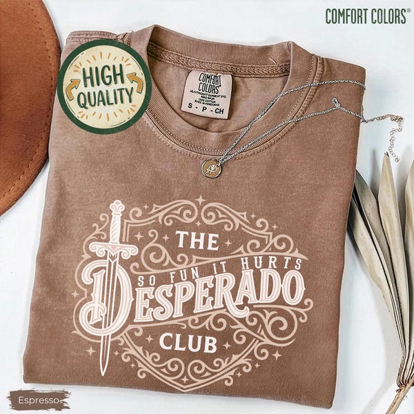 The Desperado Club Comfort Colors T-Shirt, New Achievement Carl Shirt, Fantasy Booktok Gift, Dungeon Crawler Carl Tee