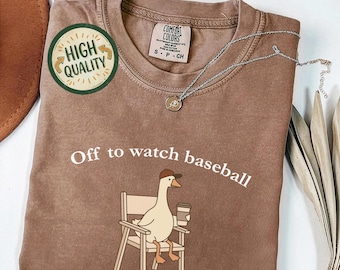 Funny Baseball Mom Goose Shirt, Comfort Colors Baseball T-shirt, Baseball Mama Dad Brother Sister Tee, Mothers Fathers Day Gift