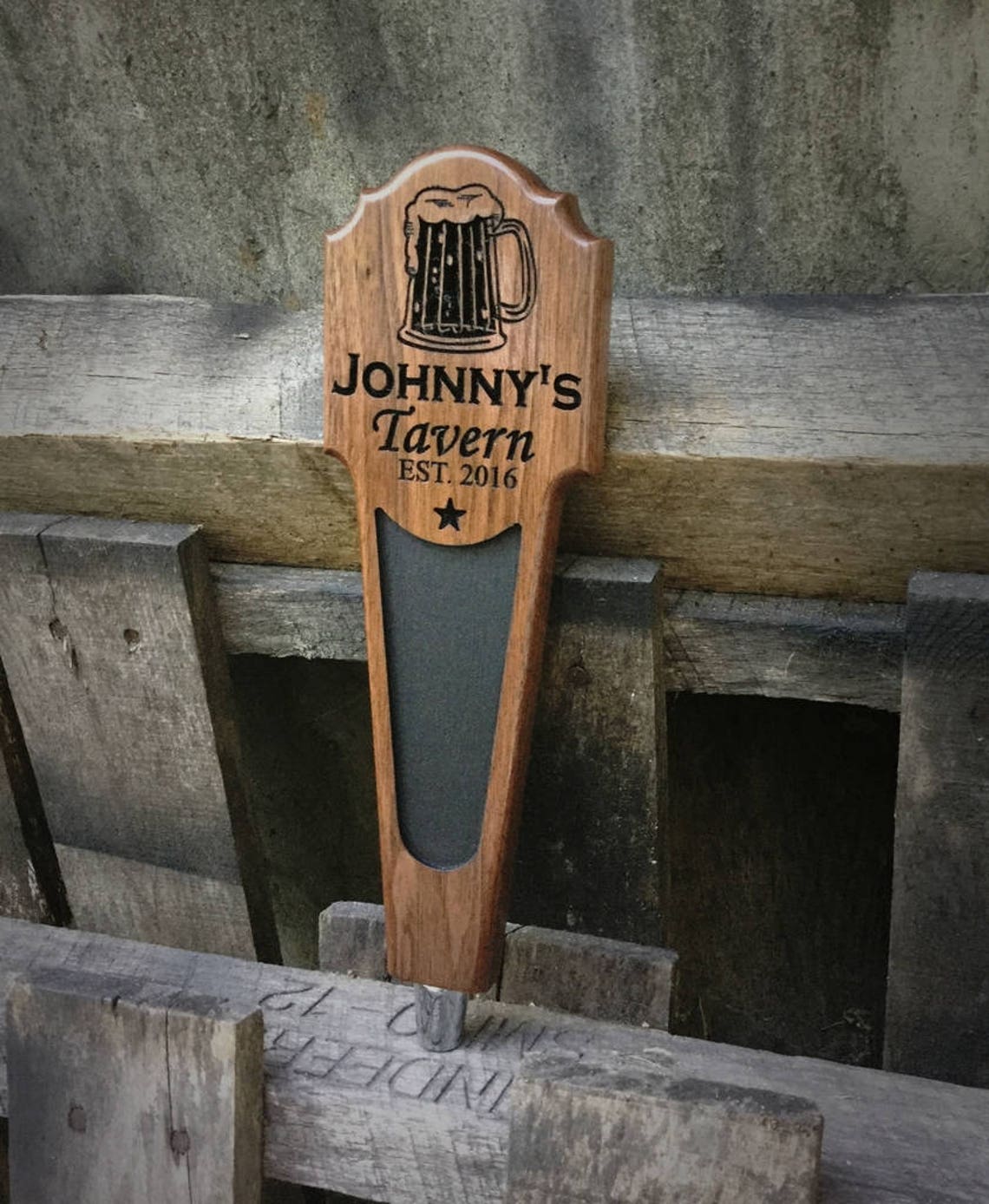 Personalized Beer Tap Handle Kegerator Handle Christmas Gift Etsy