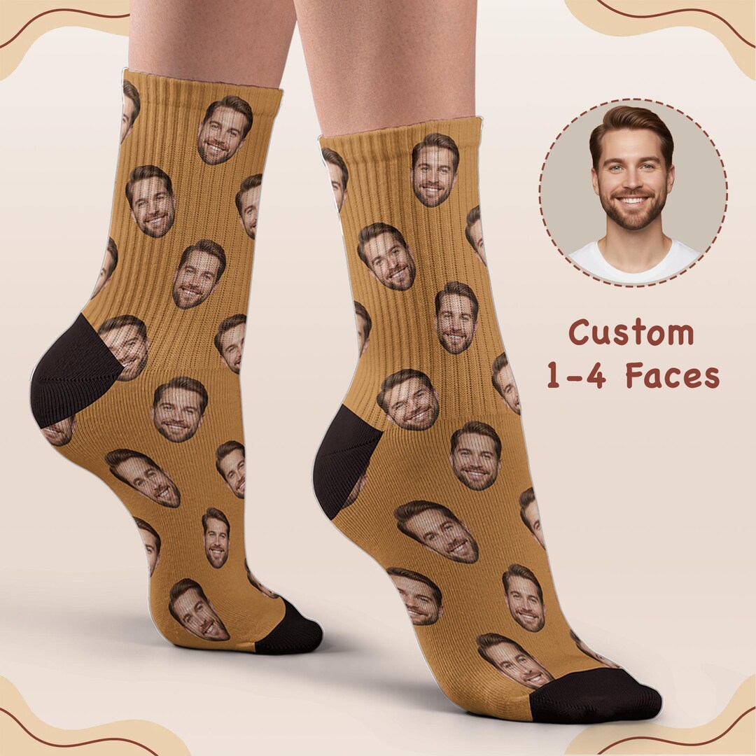 Custom Face Socks, Personalized Photo Socks, Funny Custom Socks With ...