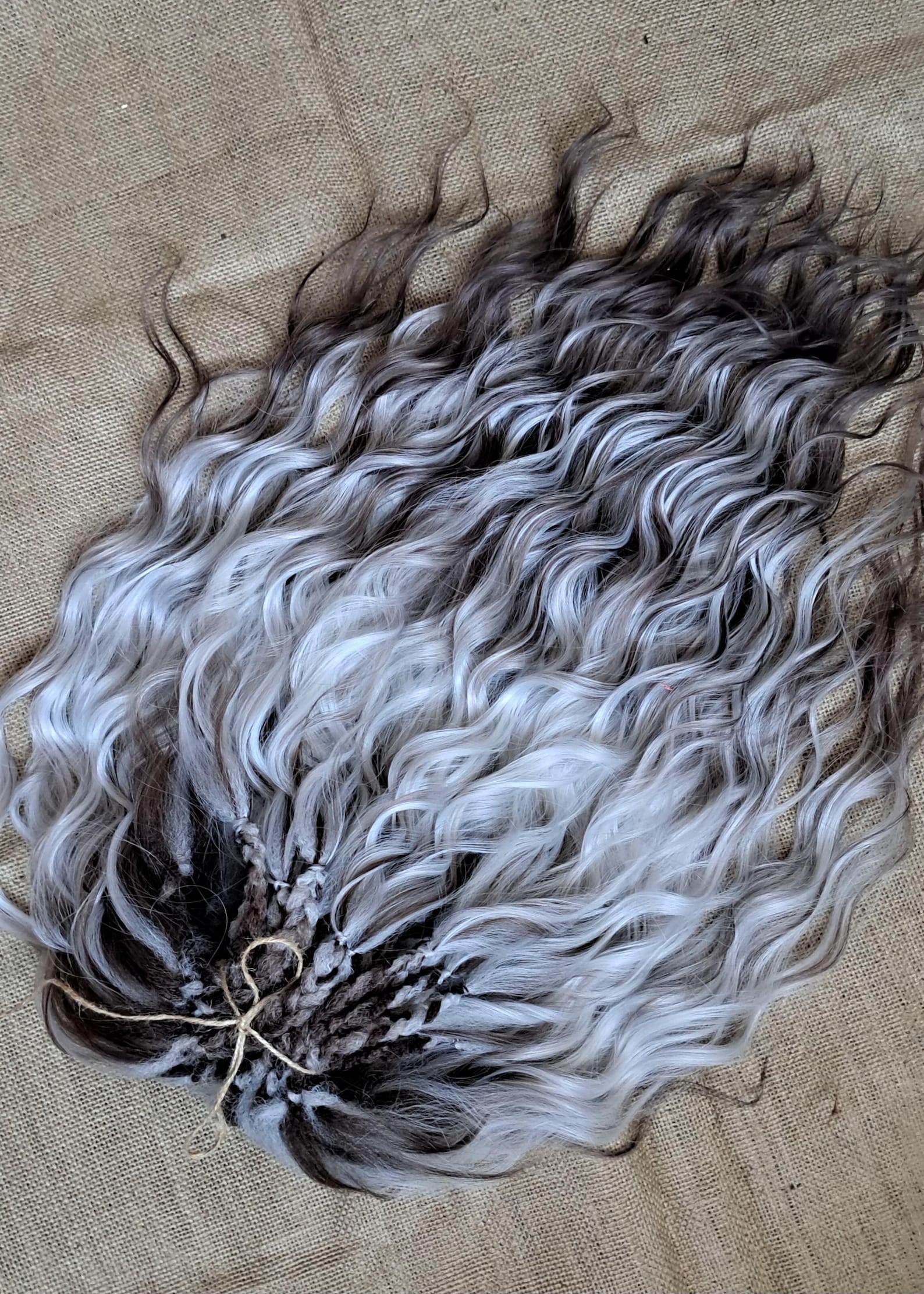 3D Curly Dread Extensions With Soft Braid Base | Natural Voluminous ...
