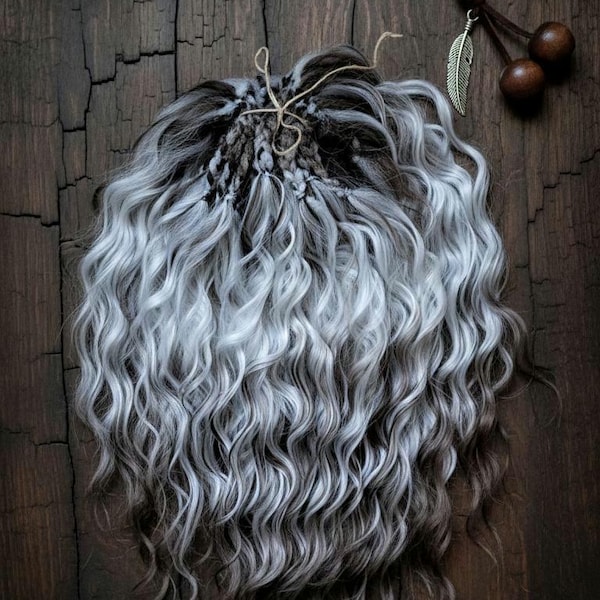 Extensions de dreadlocks bouclées 3D avec base tressée souple | Dreadlocks bohèmes naturelles et volumineuses