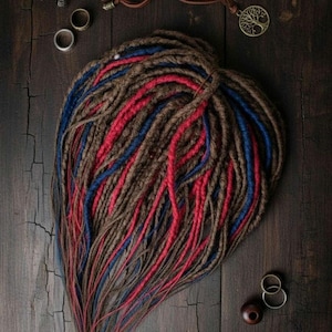 Extensiones de rastas texturizadas de crochet / Rastas sintéticas hechas a mano / Extensiones de rastas reutilizables / Color personalizado