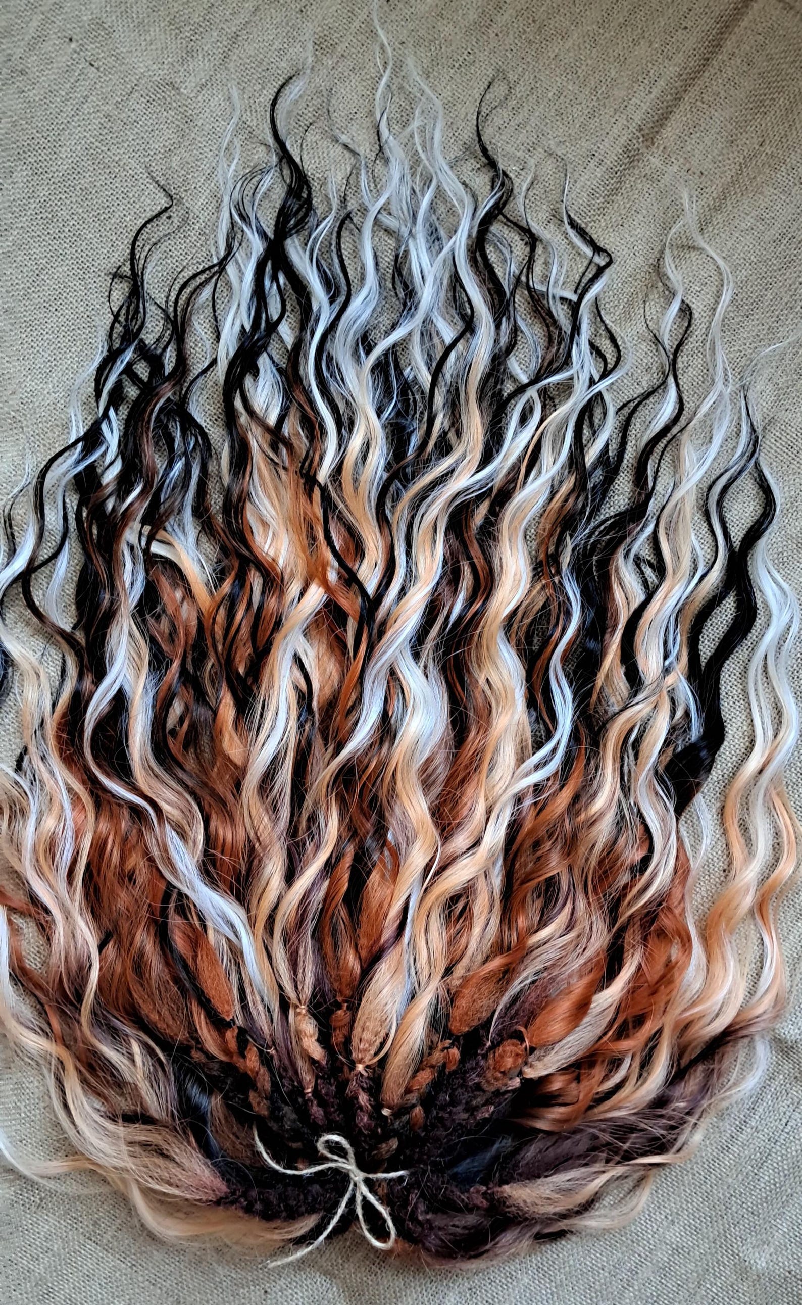 3D Curly Dread Extensions With Soft Braid Base | Natural Voluminous ...