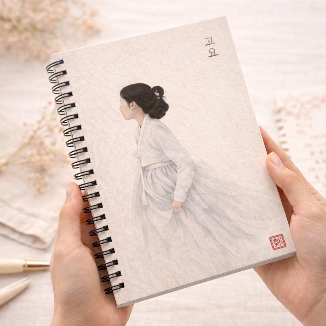 Korean Spiral Notebook Minimalist Journal for Cozy Study - Etsy