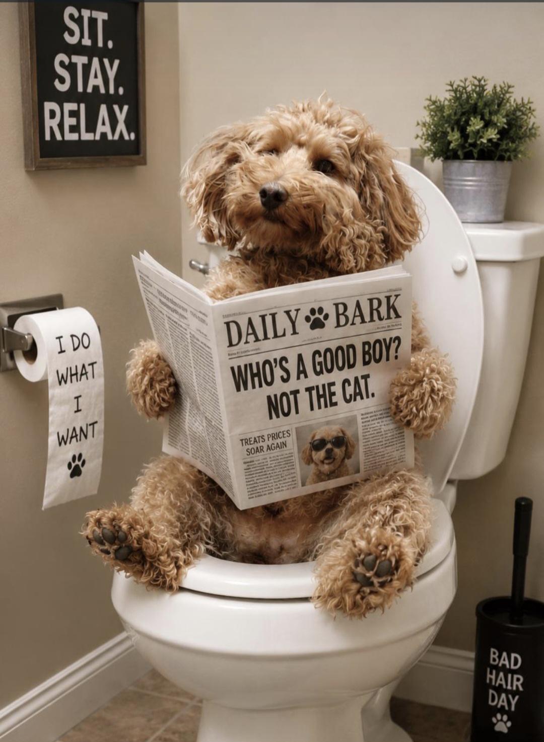 Funny Cockapoo Clip Art for Him ~ the Workaholic Downloadable File - Etsy