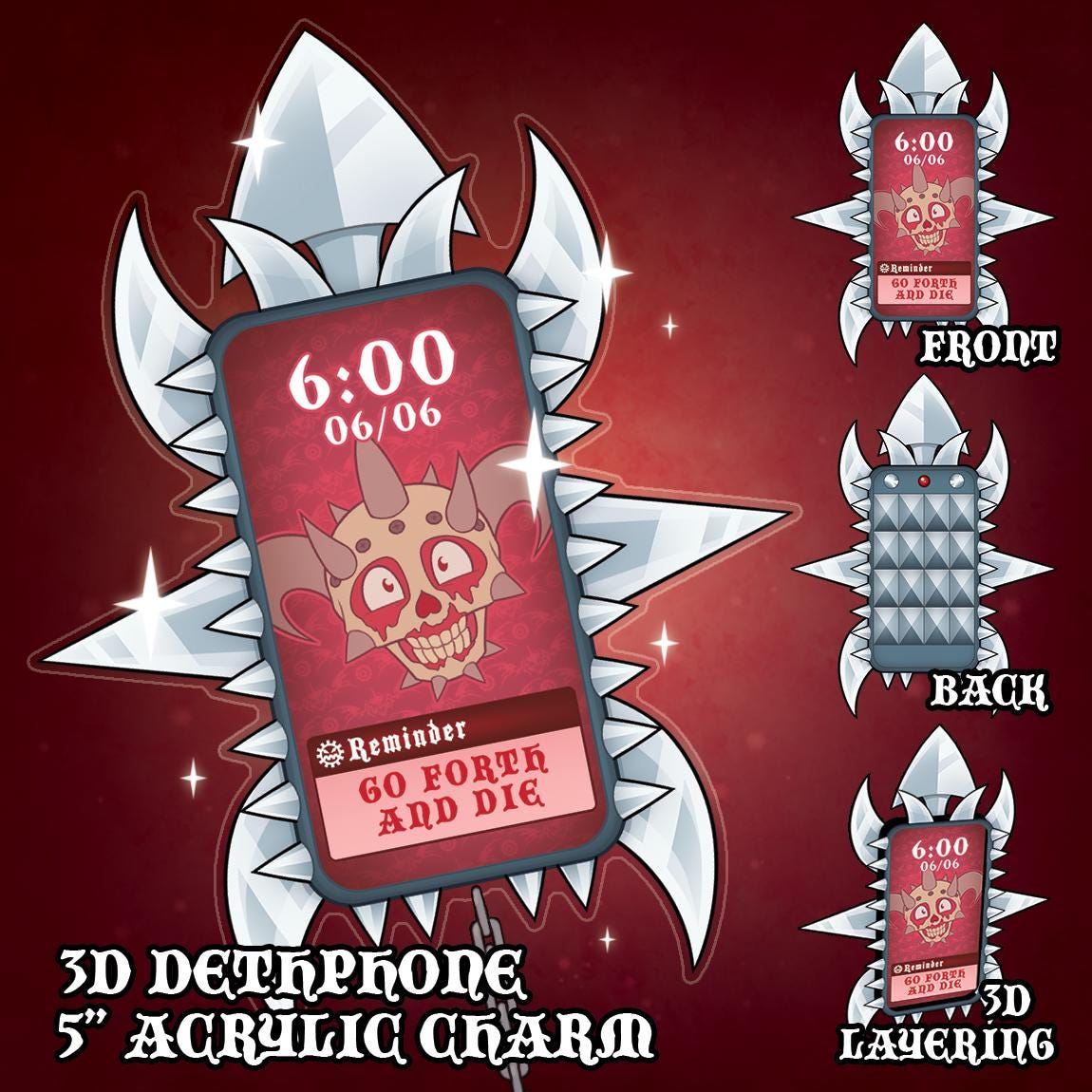 Metalocalypse Dethphone Charm - Etsy