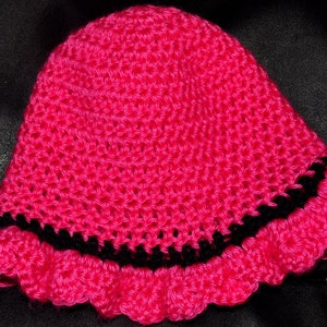 Crochet Pattern PDF Sunhat Simply Ruffled Sunhat Newborn to Adult Sizes image 3