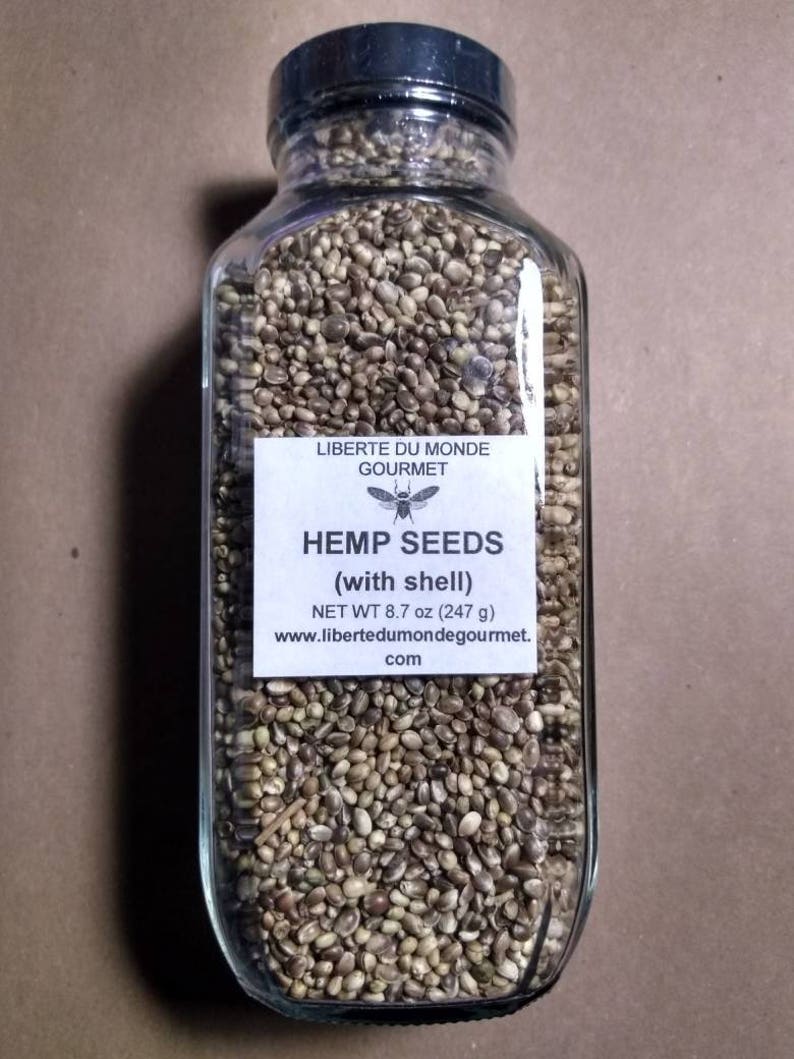 Hemp Seeds With Shell in a Variety of Sizes and Packaging for Etsy