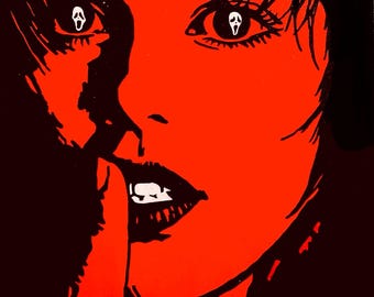 Sidney Prescott 'SCREAM' Neve Campbell Painting 16x20