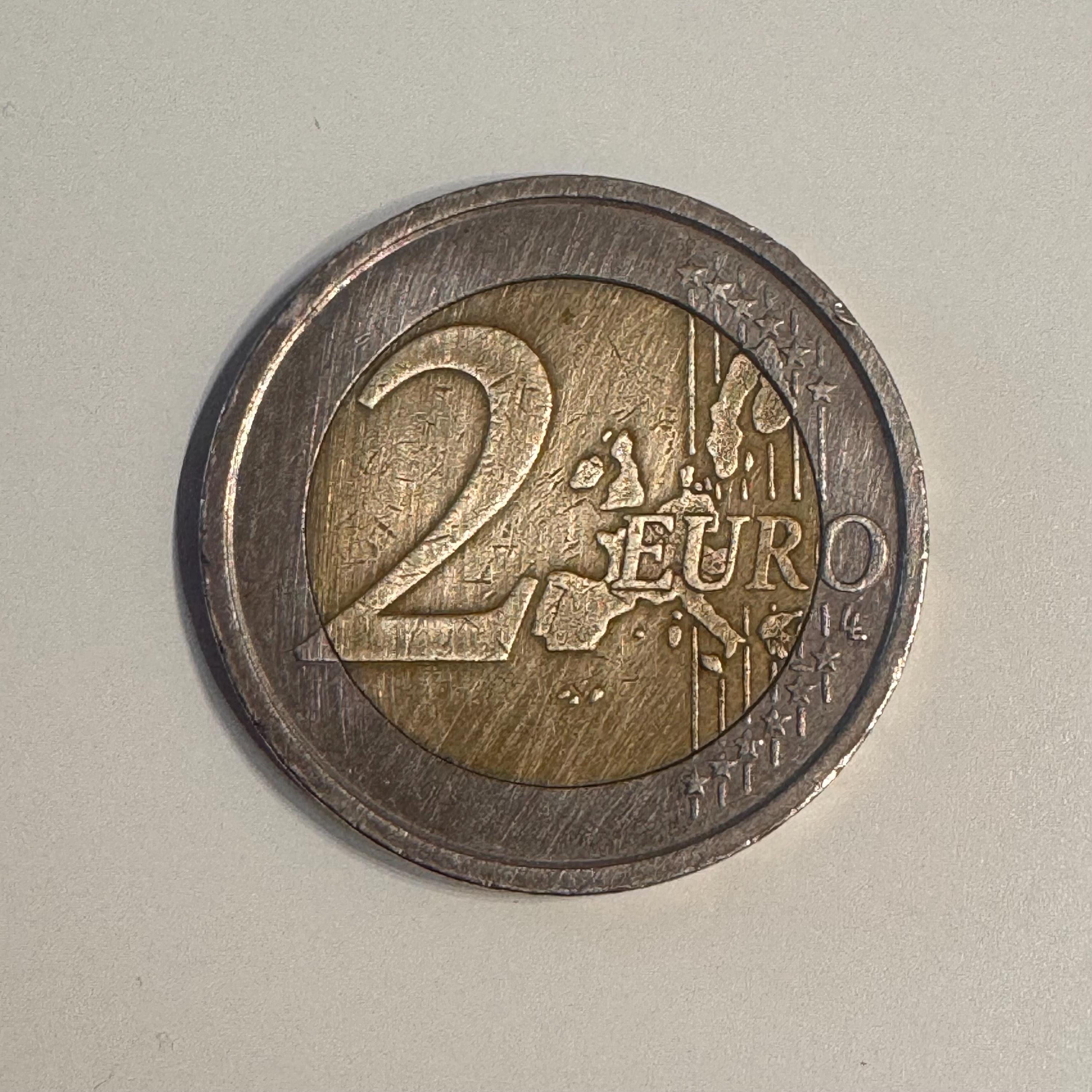 2ユーロ硬貨は希少です - Etsy 日本