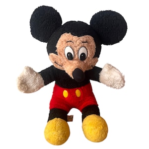 Vintage sällsynt Disney plysch Musse Pigg 50 cm Tillverkad i Polen