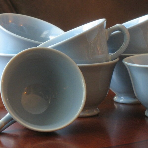 Lu Ray Pastels Set of Eight Coffee Cups