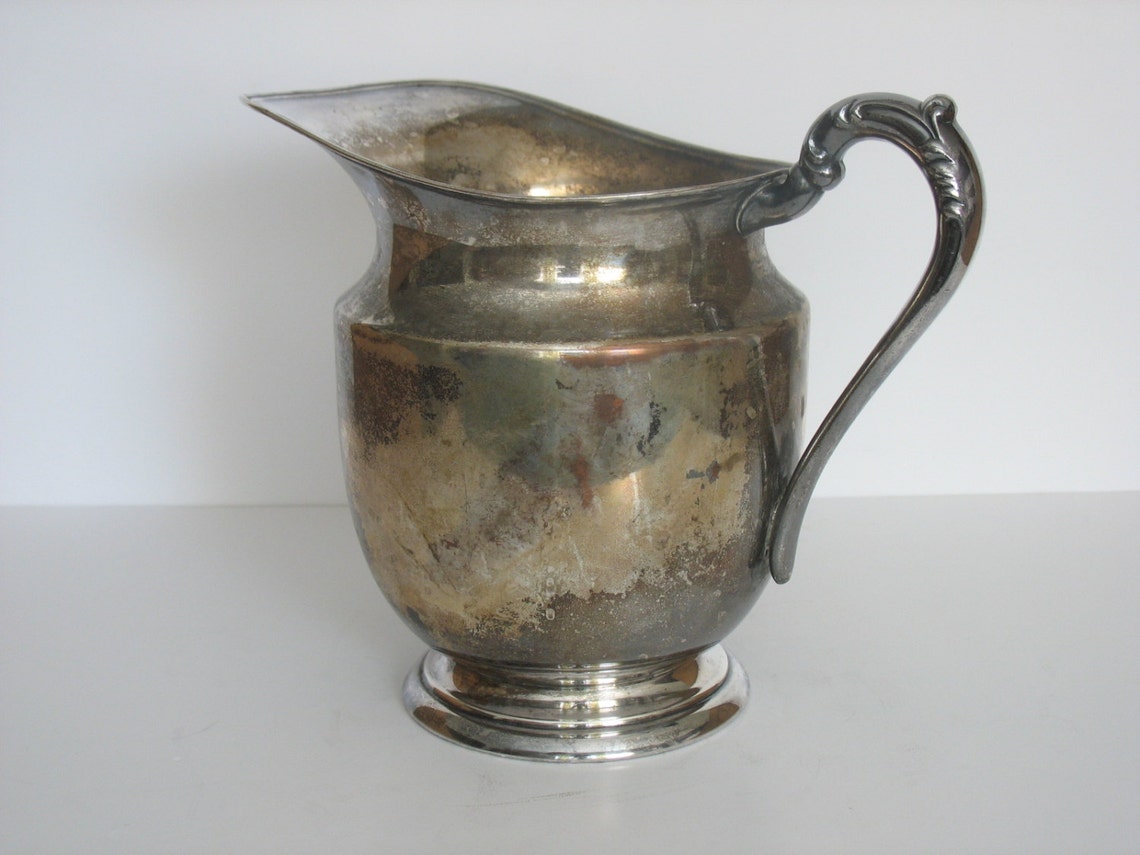 Vintage Silver Pitcher F B Rogers Pattern 1707 Etsy