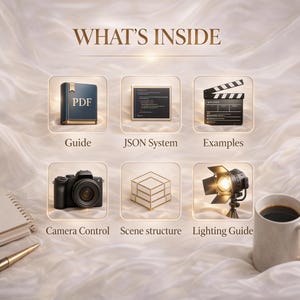 AI Video Prompt Guide for Beginners | Cinematic JSON Prompt System | ChatGPT Video Creation Framework | Veo 3 - Compatible PDF image 5